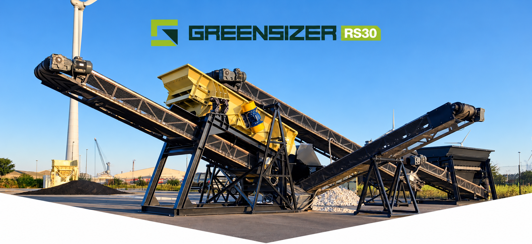 GreenSizer RS30 zeefinstallatie met transportbanden